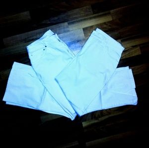 2 pairs of white jeans!